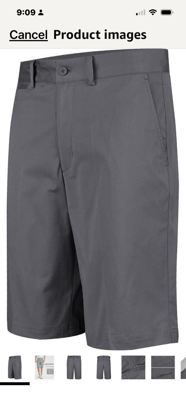 Lesmart Men's Golf Shorts Stretch Quick Dry Relaxed Fit Tech Performance Bermuda
